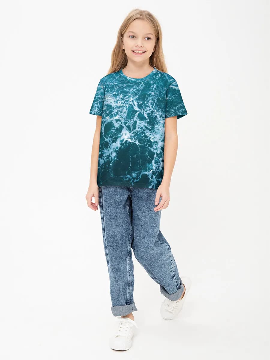 Children's cotton T-shirt (for girls. Copy)