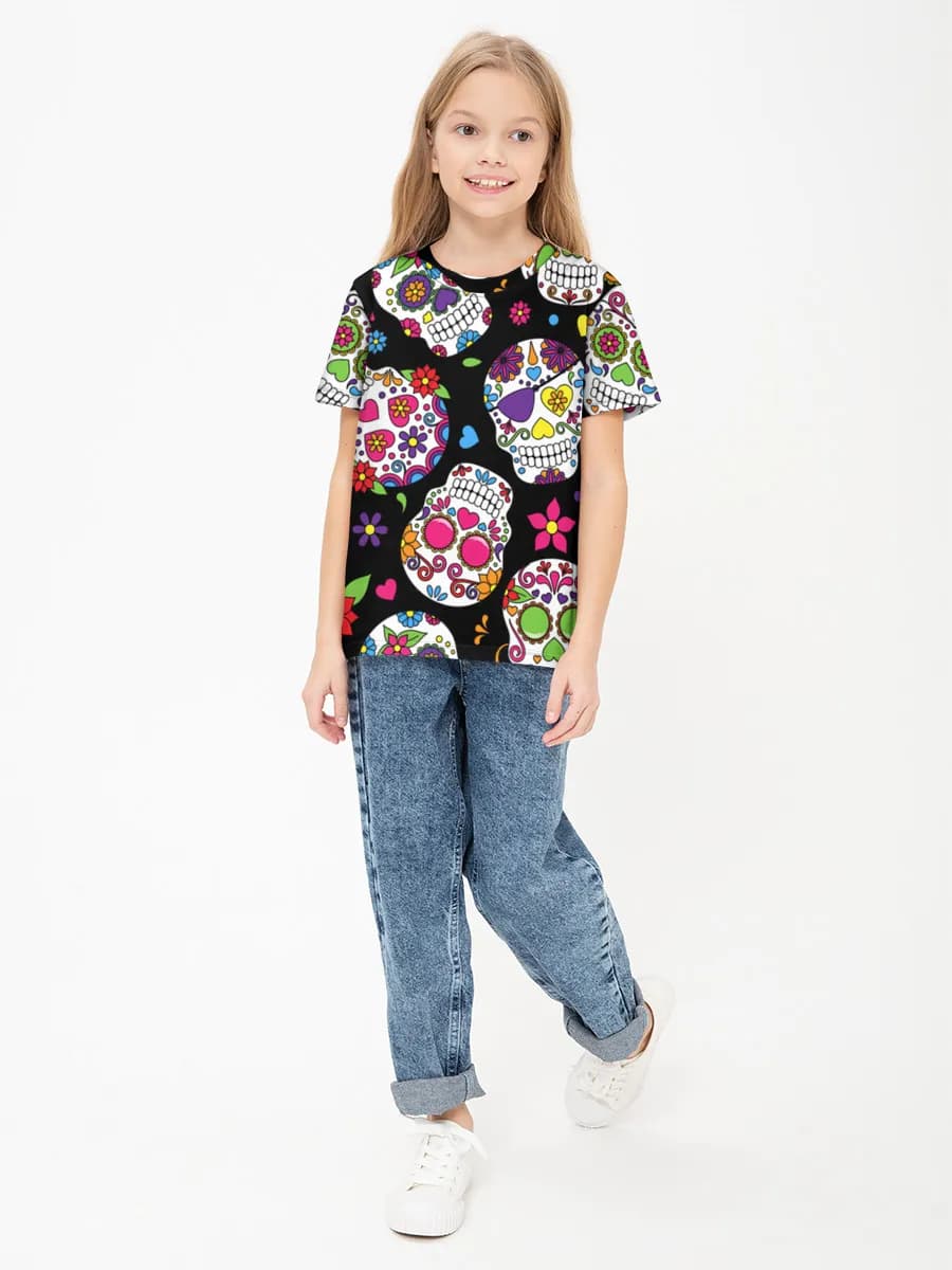 Children's cotton T-shirt (for girls. Copy)