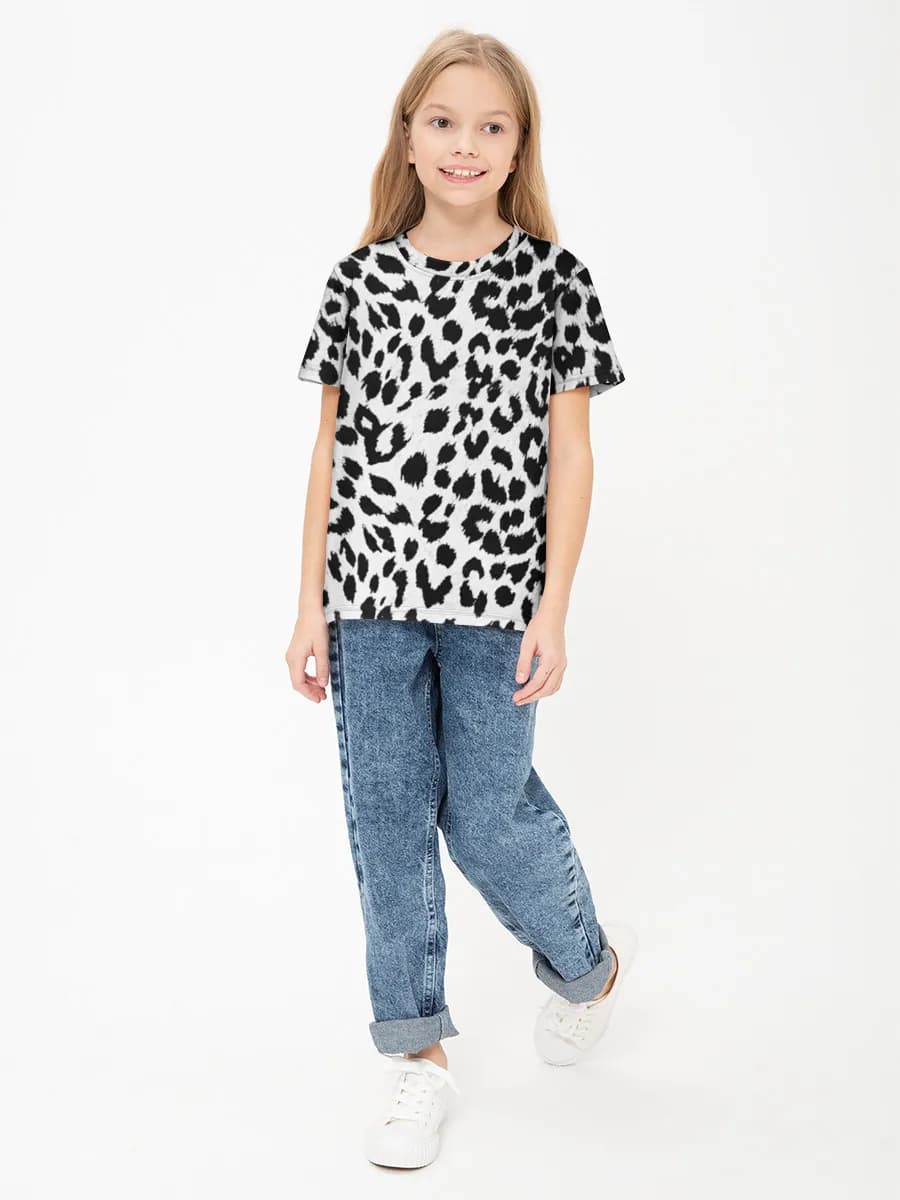 Black And White Leopard Print