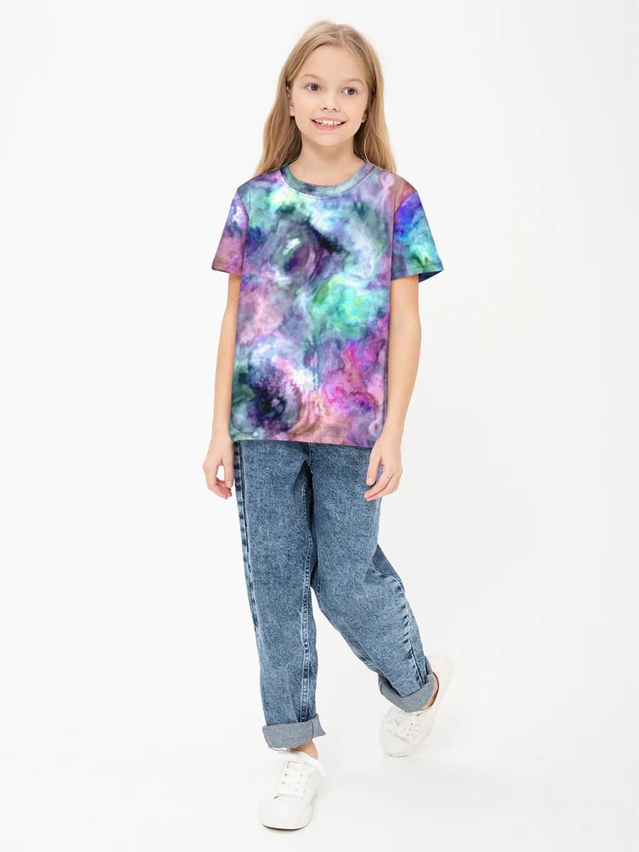 Children's cotton T-shirt (for girls. Copy)