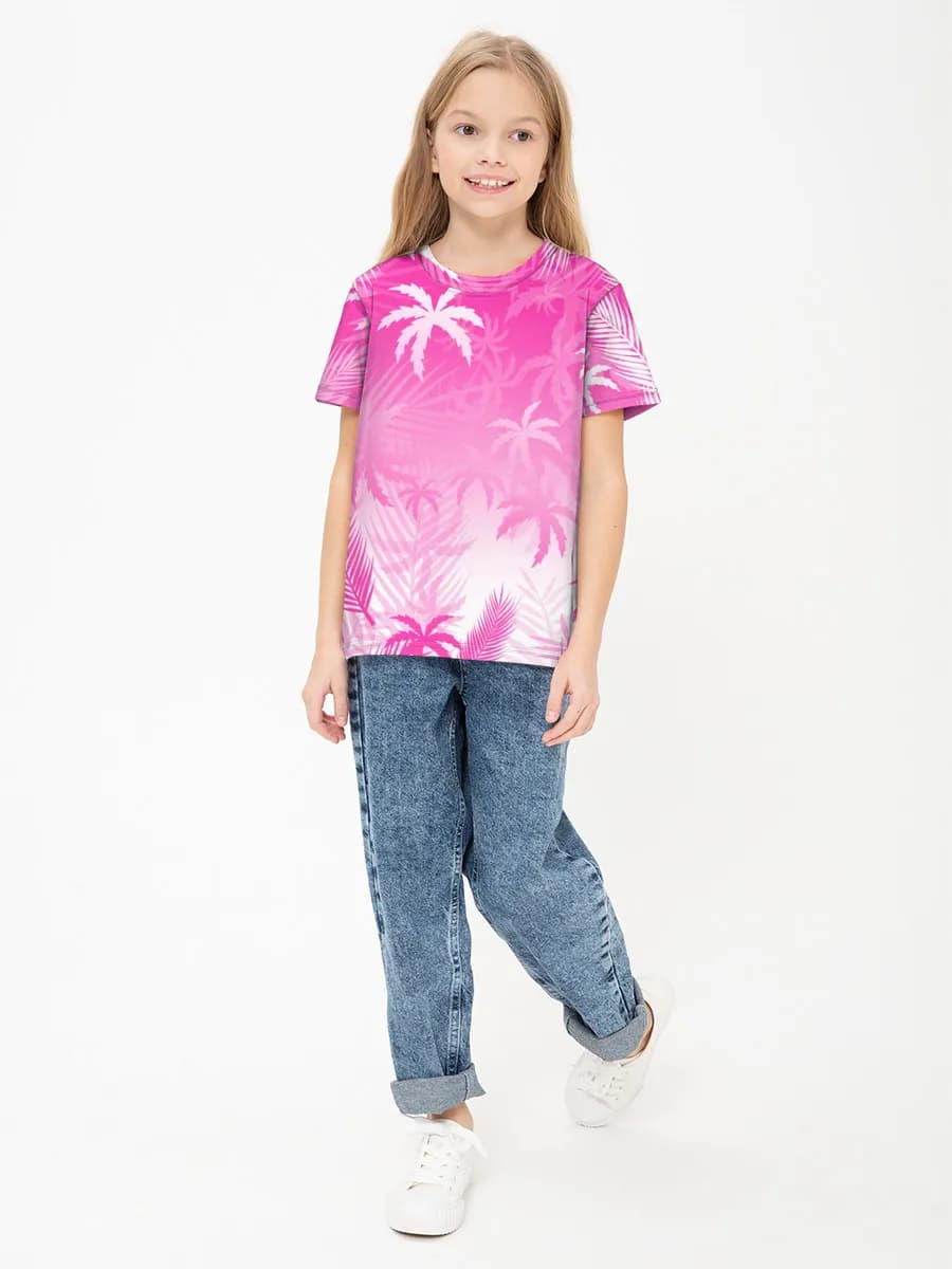 Children's cotton T-shirt (for girls. Copy)