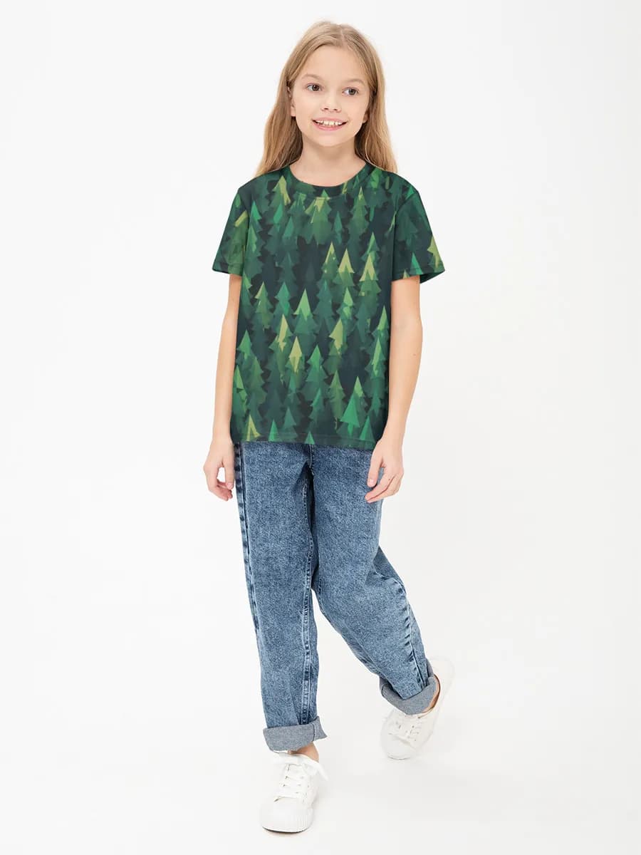 Children's cotton T-shirt (for girls. Copy)