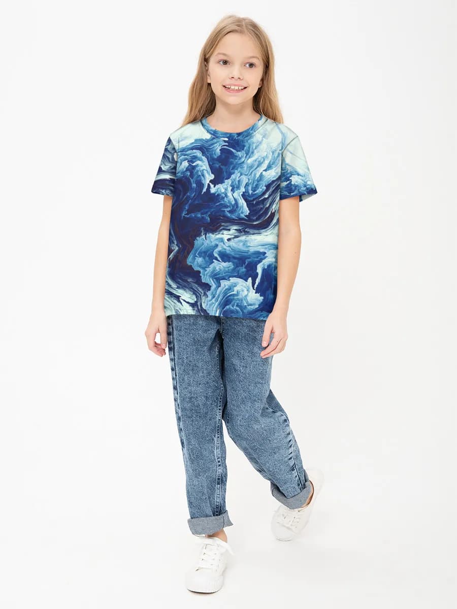 Children's cotton T-shirt (for girls. Copy)