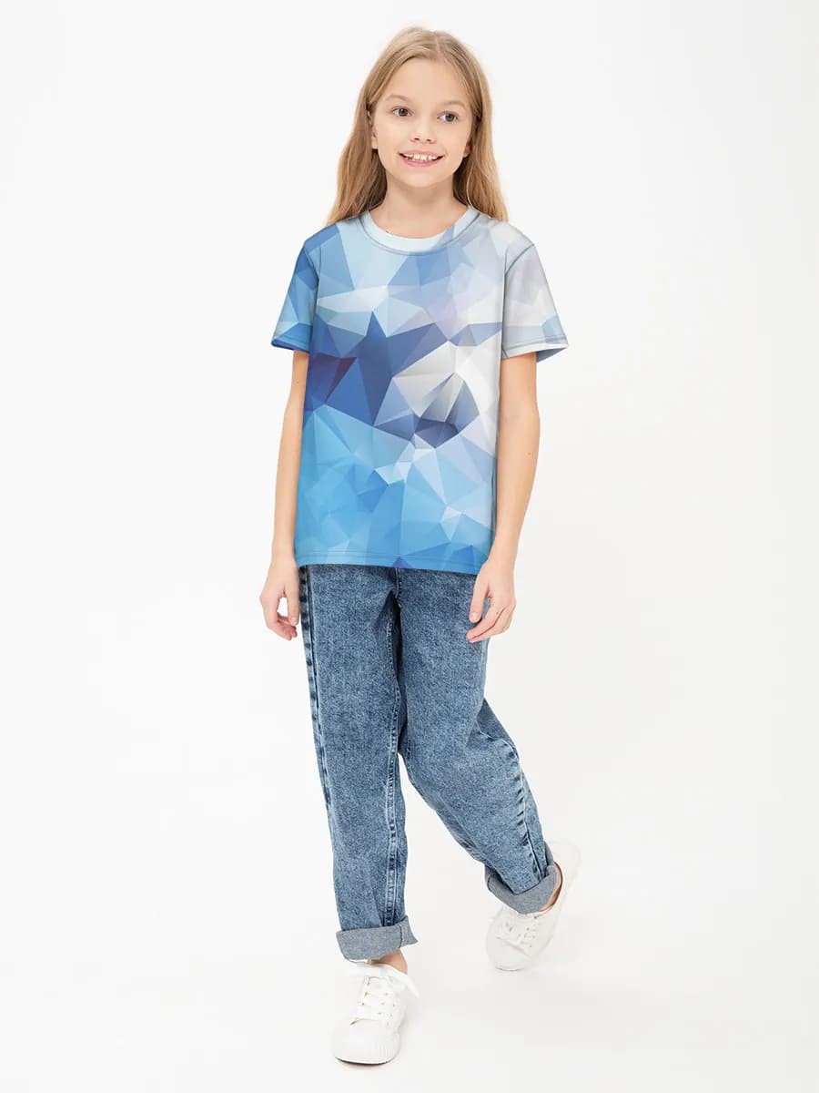 Children's cotton T-shirt (for girls. Copy)