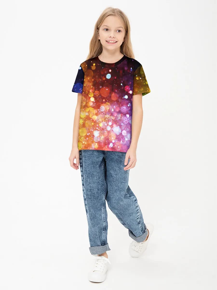 Children's cotton T-shirt (for girls. Copy)