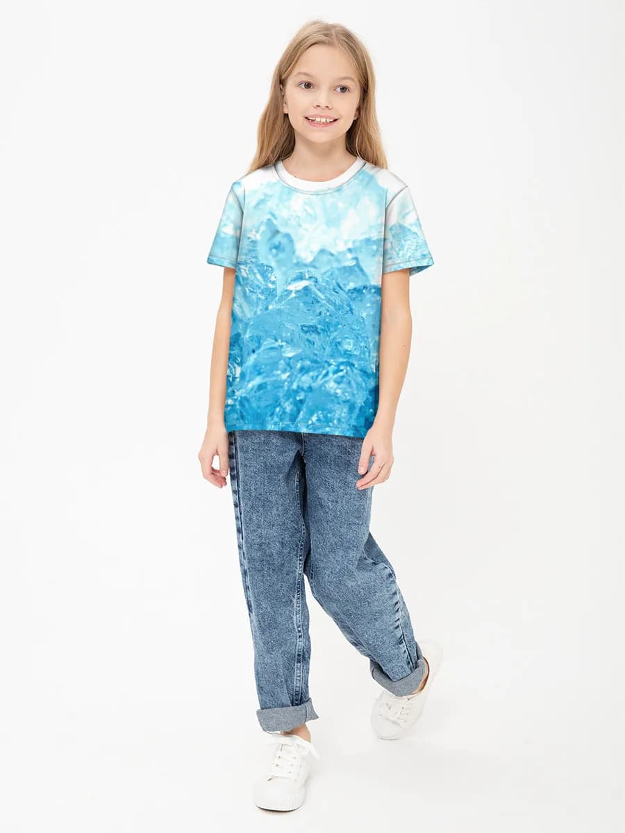 Children's cotton T-shirt (for girls. Copy)