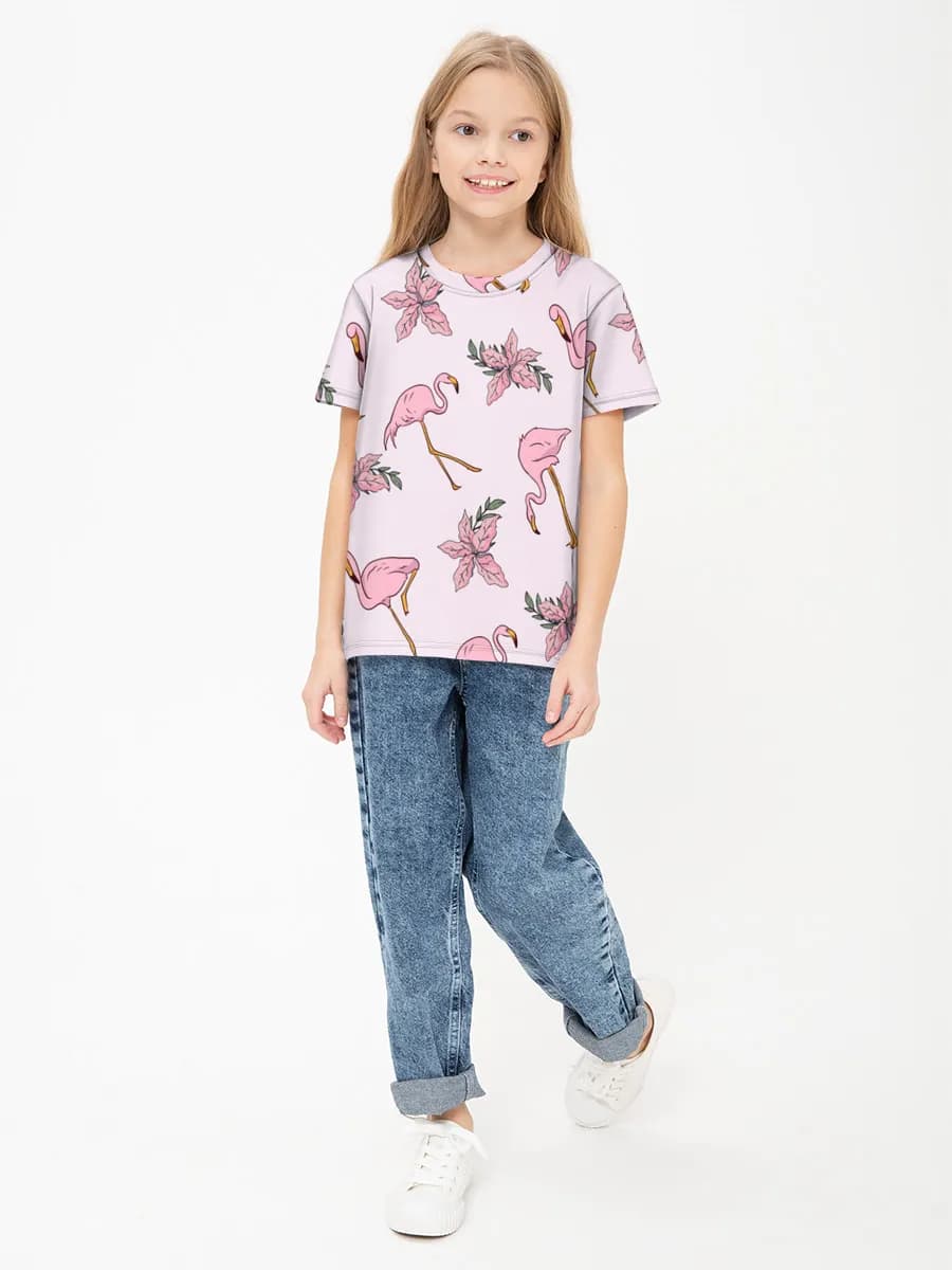 Children's cotton T-shirt (for girls. Copy)