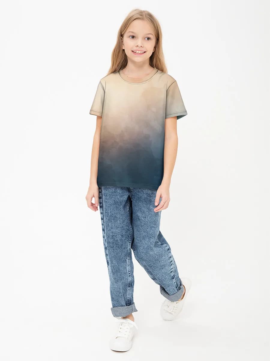 Children's cotton T-shirt (for girls. Copy)