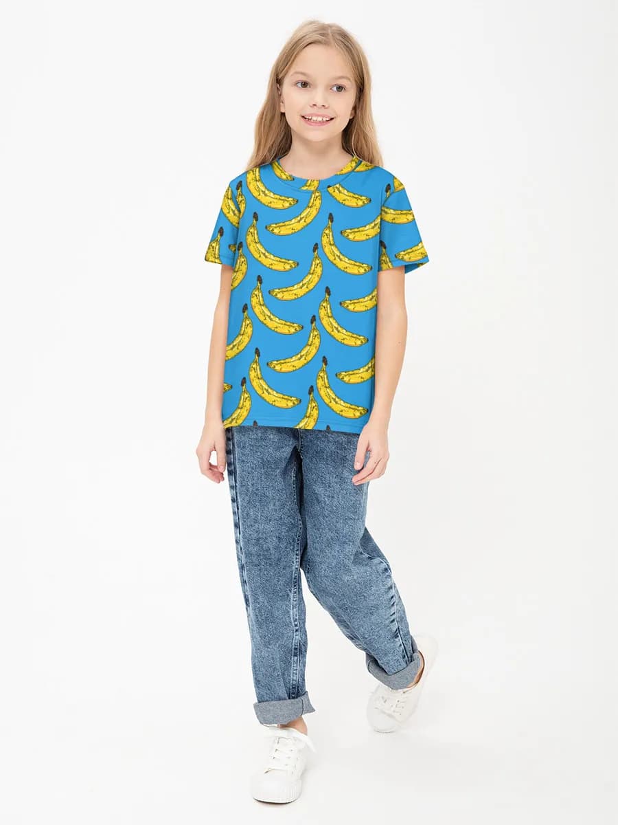 Children's cotton T-shirt (for girls. Copy)