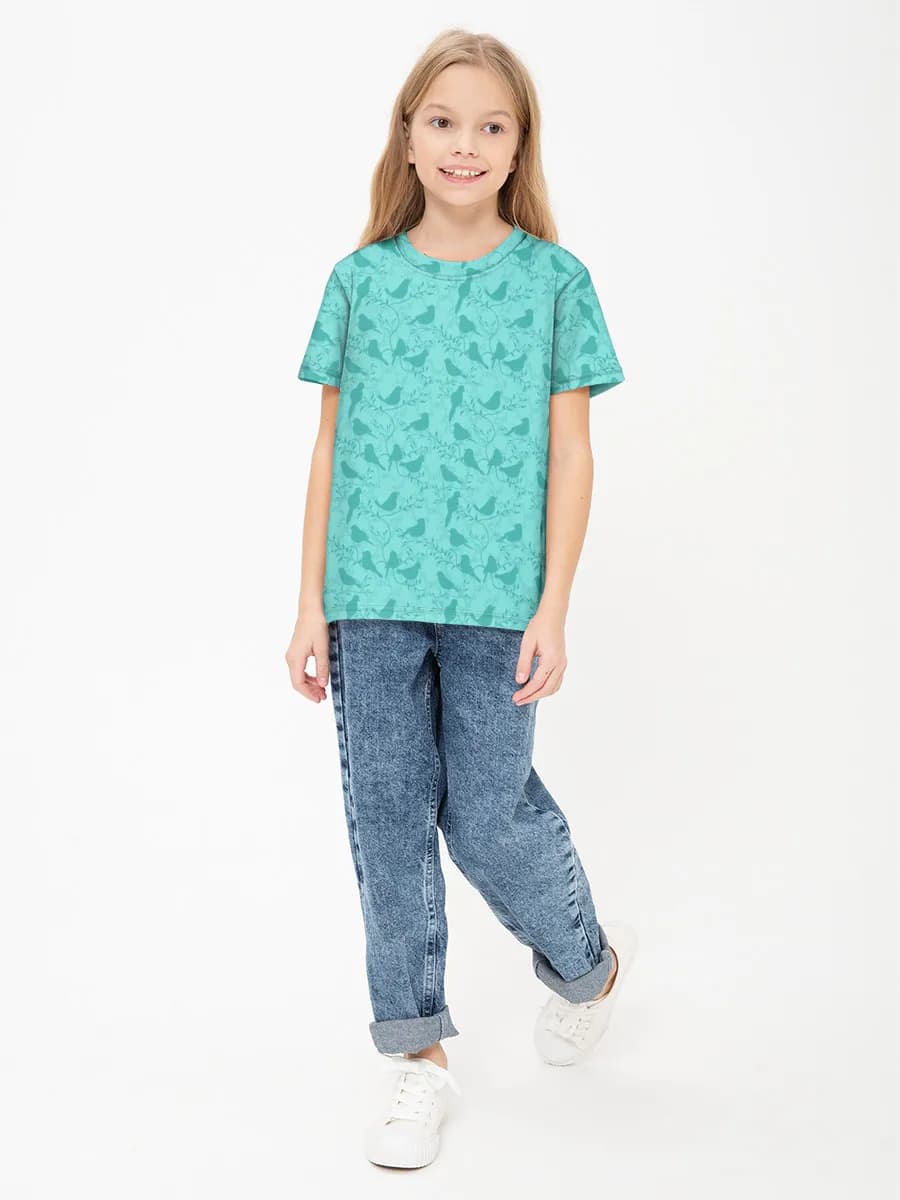 Children's cotton T-shirt (for girls. Copy)