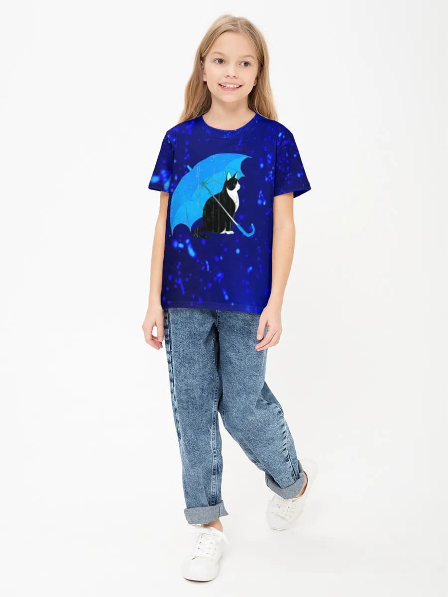 Children's cotton T-shirt (for girls. Copy)