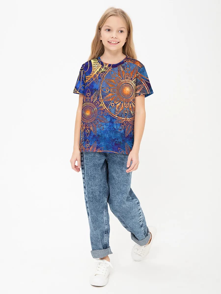 Children's cotton T-shirt (for girls. Copy)