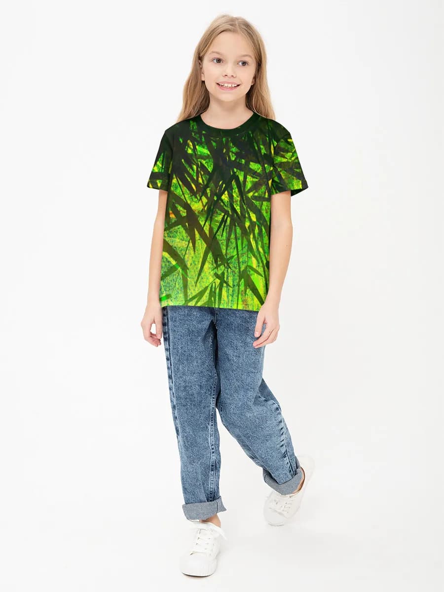 Children's cotton T-shirt (for girls. Copy)