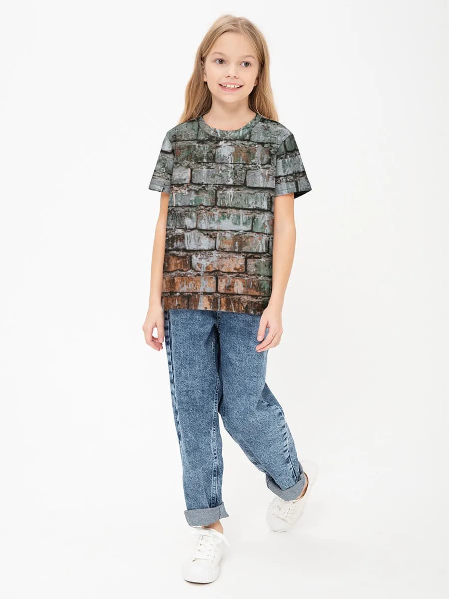 Children's cotton T-shirt (for girls. Copy)