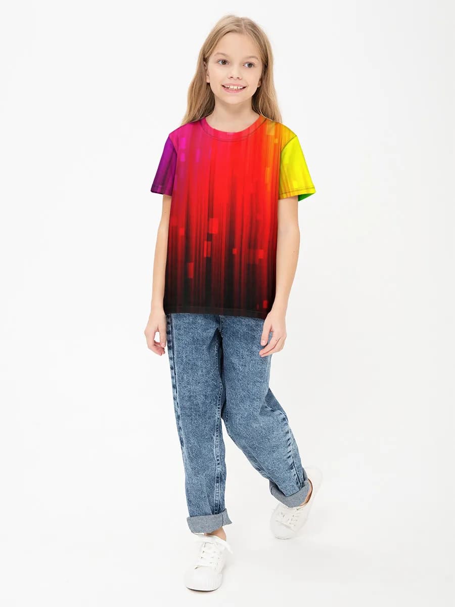 Children's cotton T-shirt (for girls. Copy)