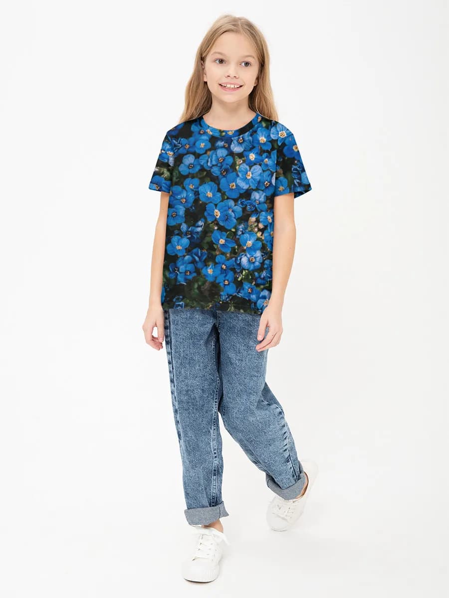 Children's cotton T-shirt (for girls. Copy)
