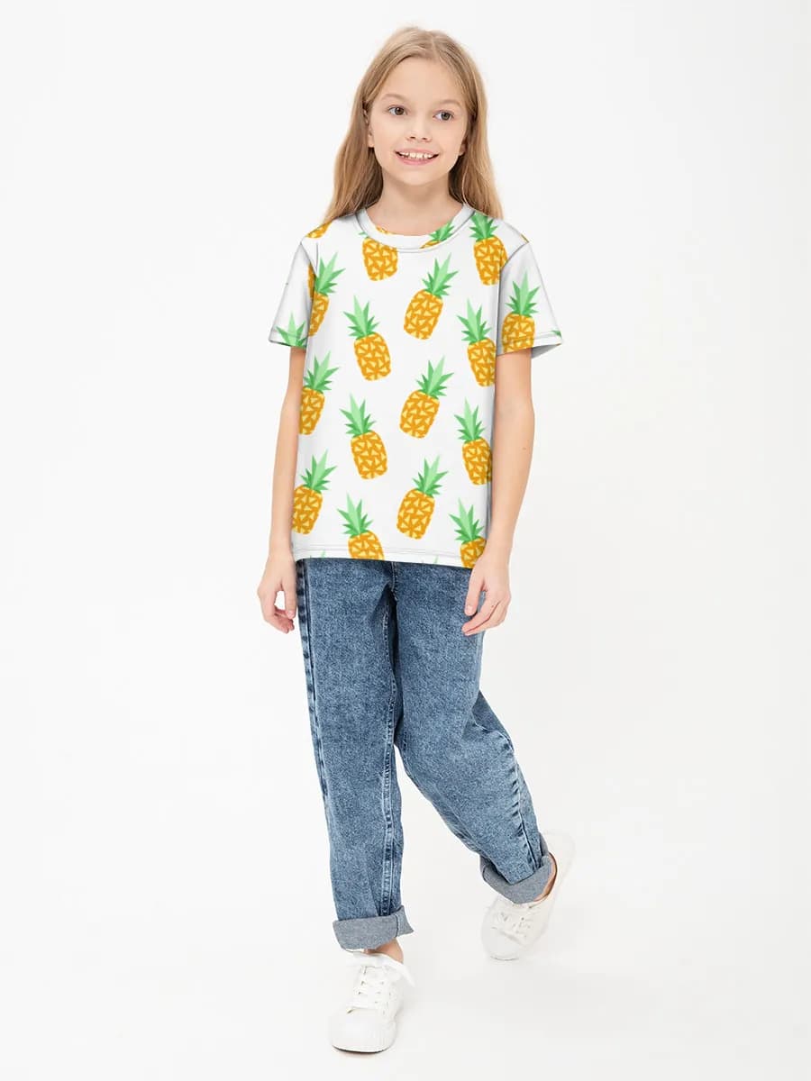 Children's cotton T-shirt (for girls. Copy)