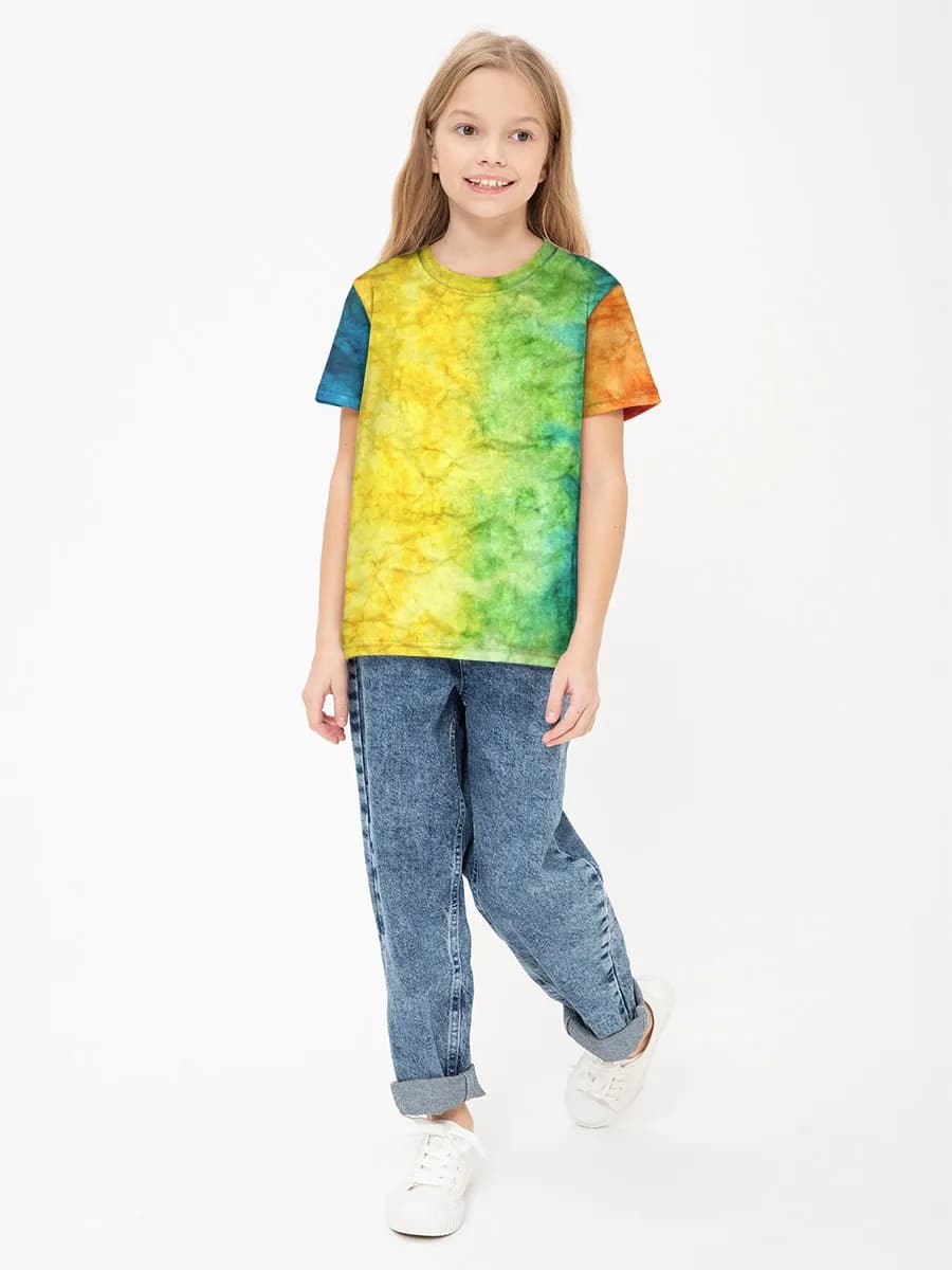 Children's cotton T-shirt (for girls. Copy)