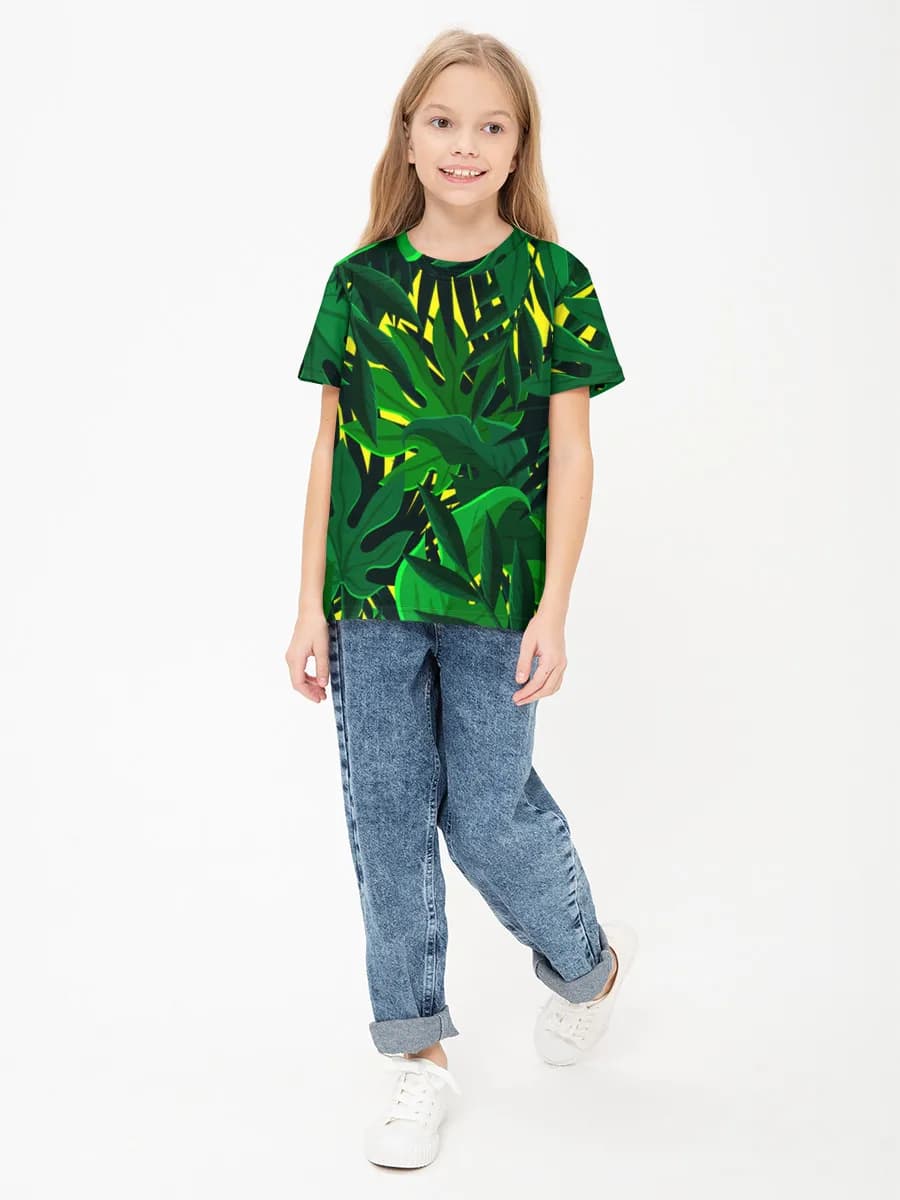 Children's cotton T-shirt (for girls. Copy)