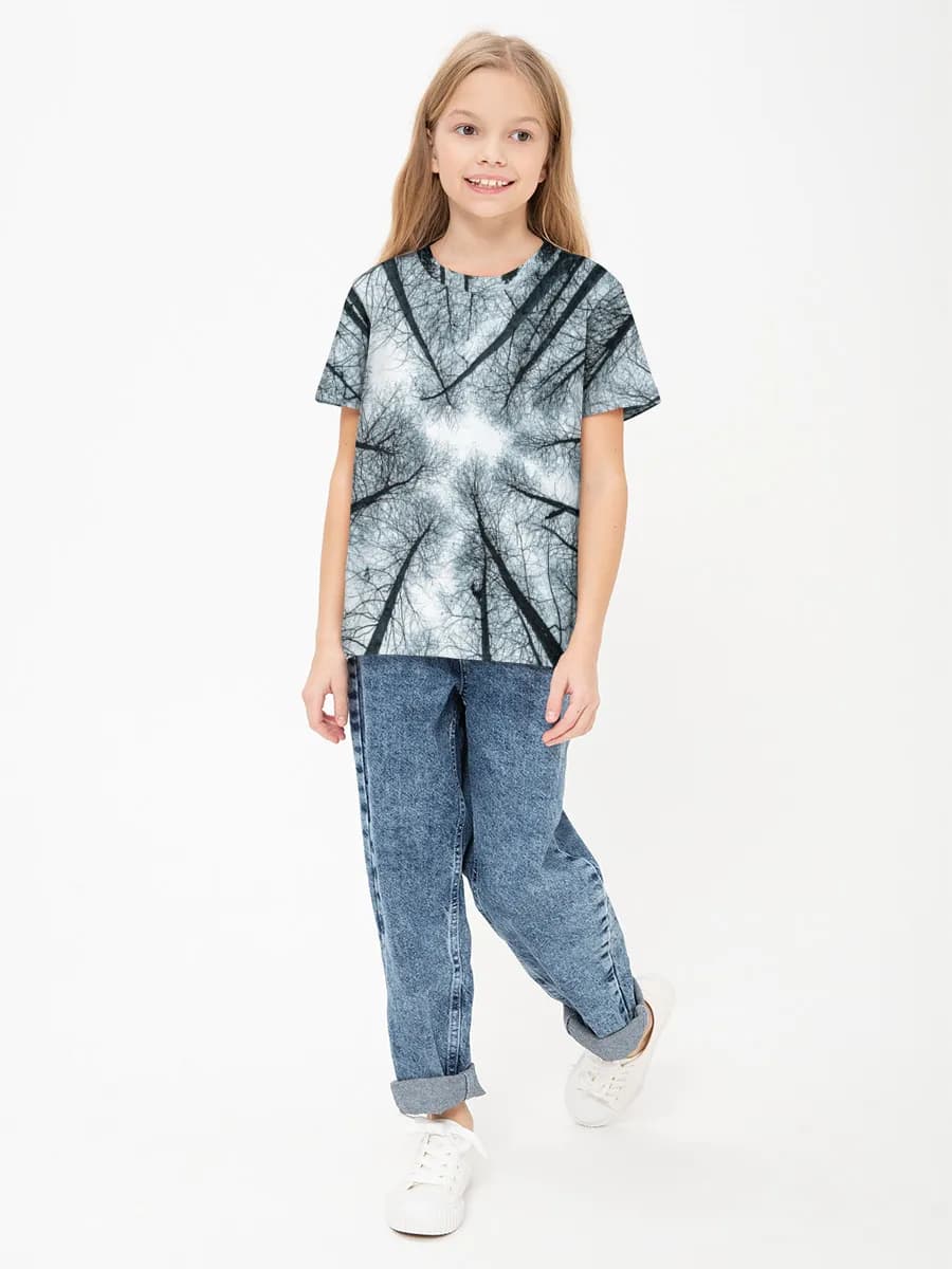 Children's cotton T-shirt (for girls. Copy)