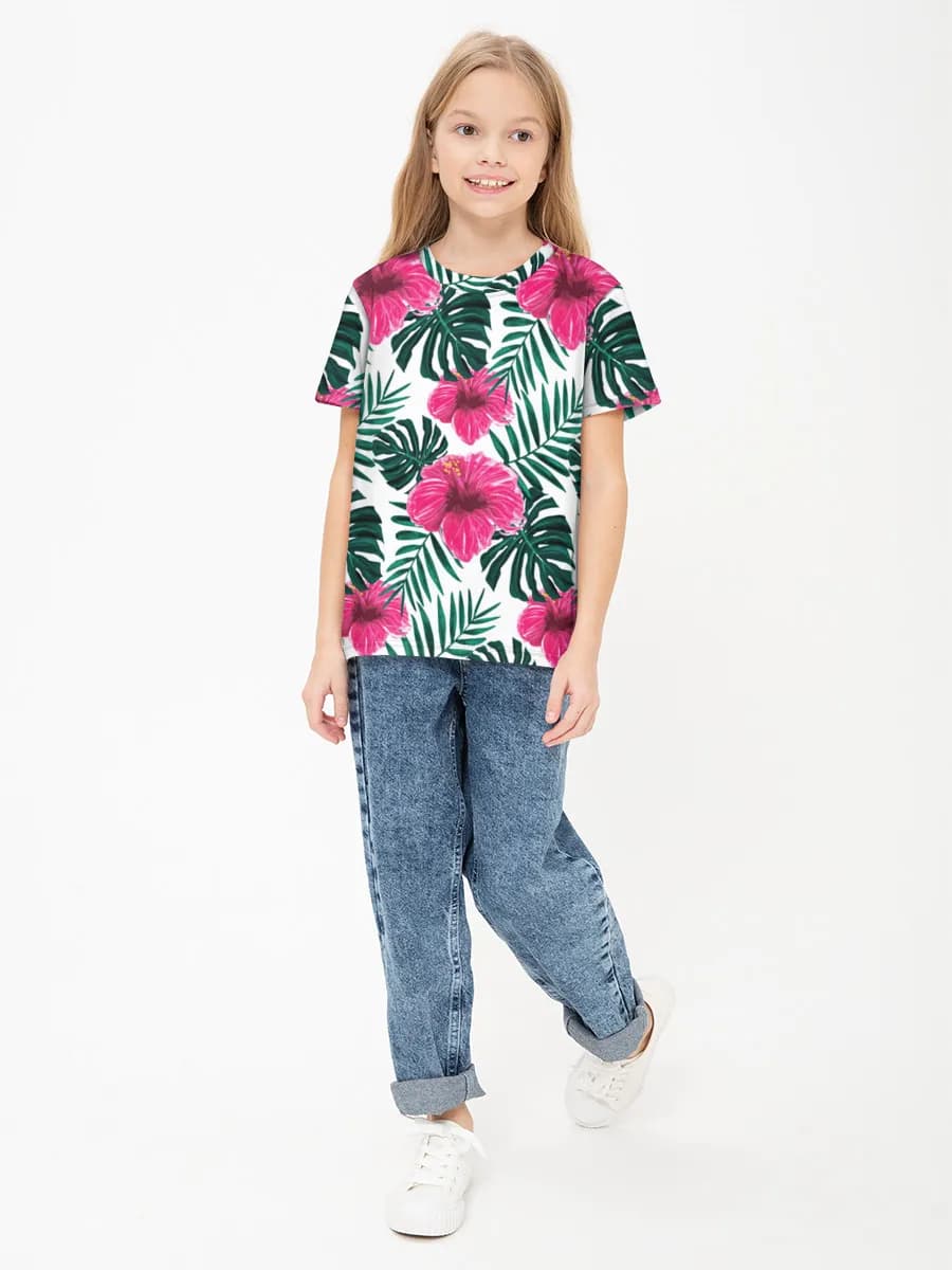 Children's cotton T-shirt (for girls. Copy)