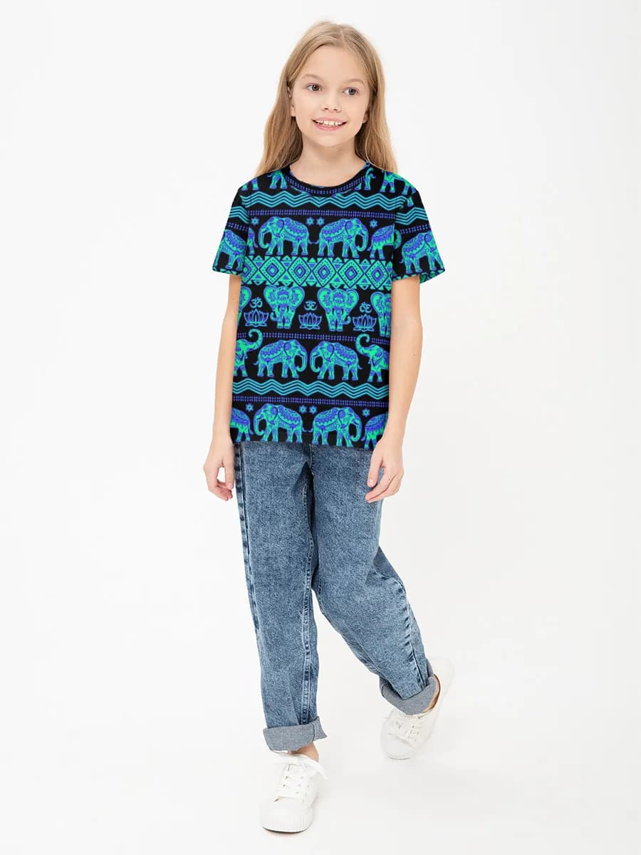 Children's cotton T-shirt (for girls. Copy)