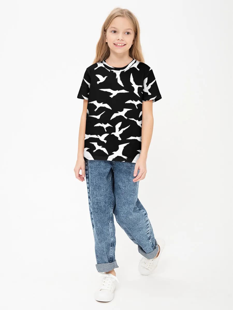 Children's cotton T-shirt (for girls. Copy)