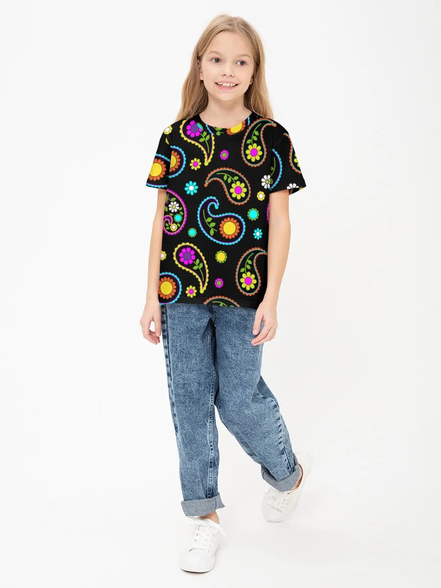 Children's cotton T-shirt (for girls. Copy)
