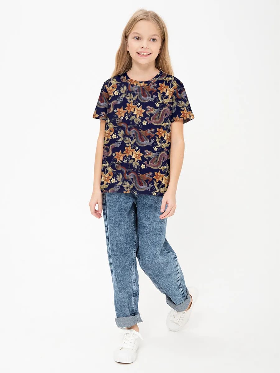 Children's cotton T-shirt (for girls. Copy)