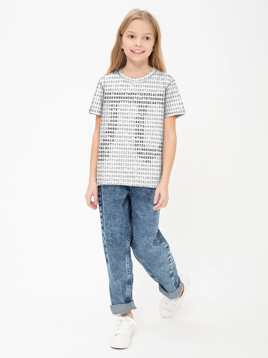 Children's cotton T-shirt (for girls. Copy)