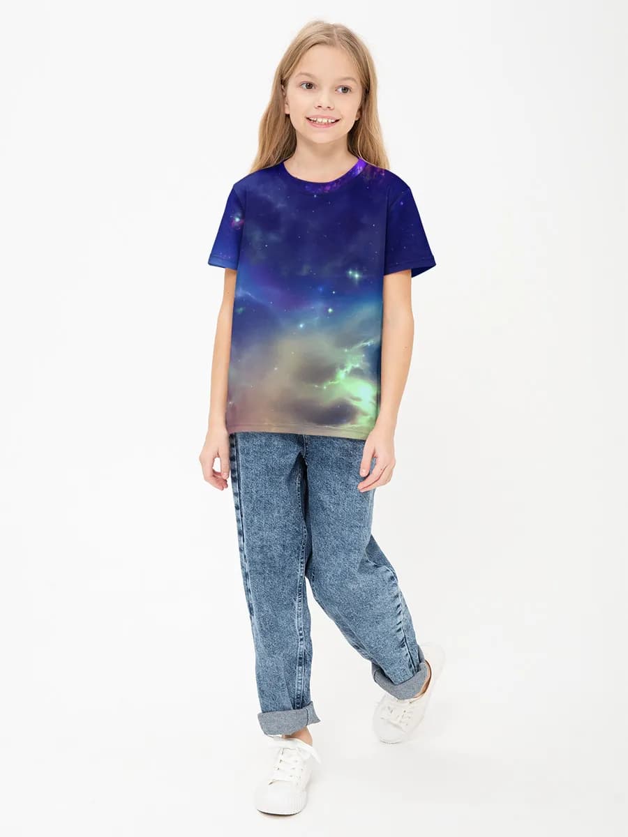 Children's cotton T-shirt (for girls. Copy)