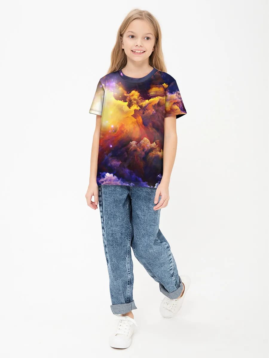 Children's cotton T-shirt (for girls. Copy)