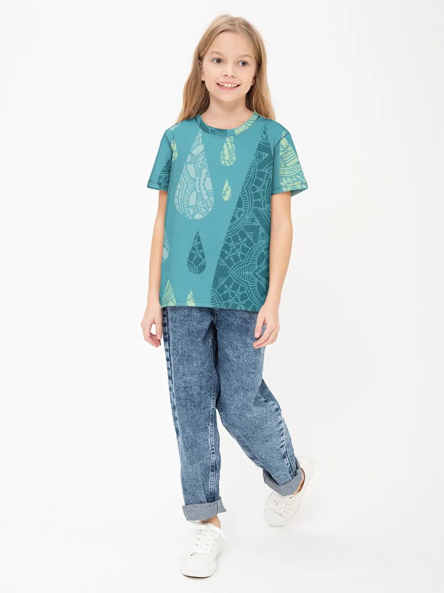 Children's cotton T-shirt (for girls. Copy)