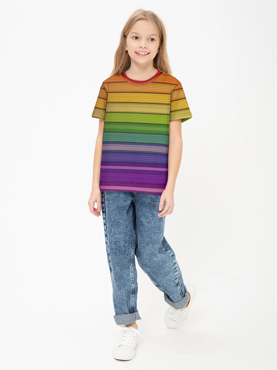 Children's cotton T-shirt (for girls. Copy)