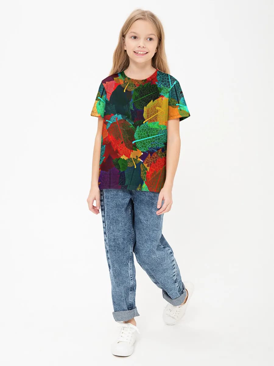 Children's cotton T-shirt (for girls. Copy)