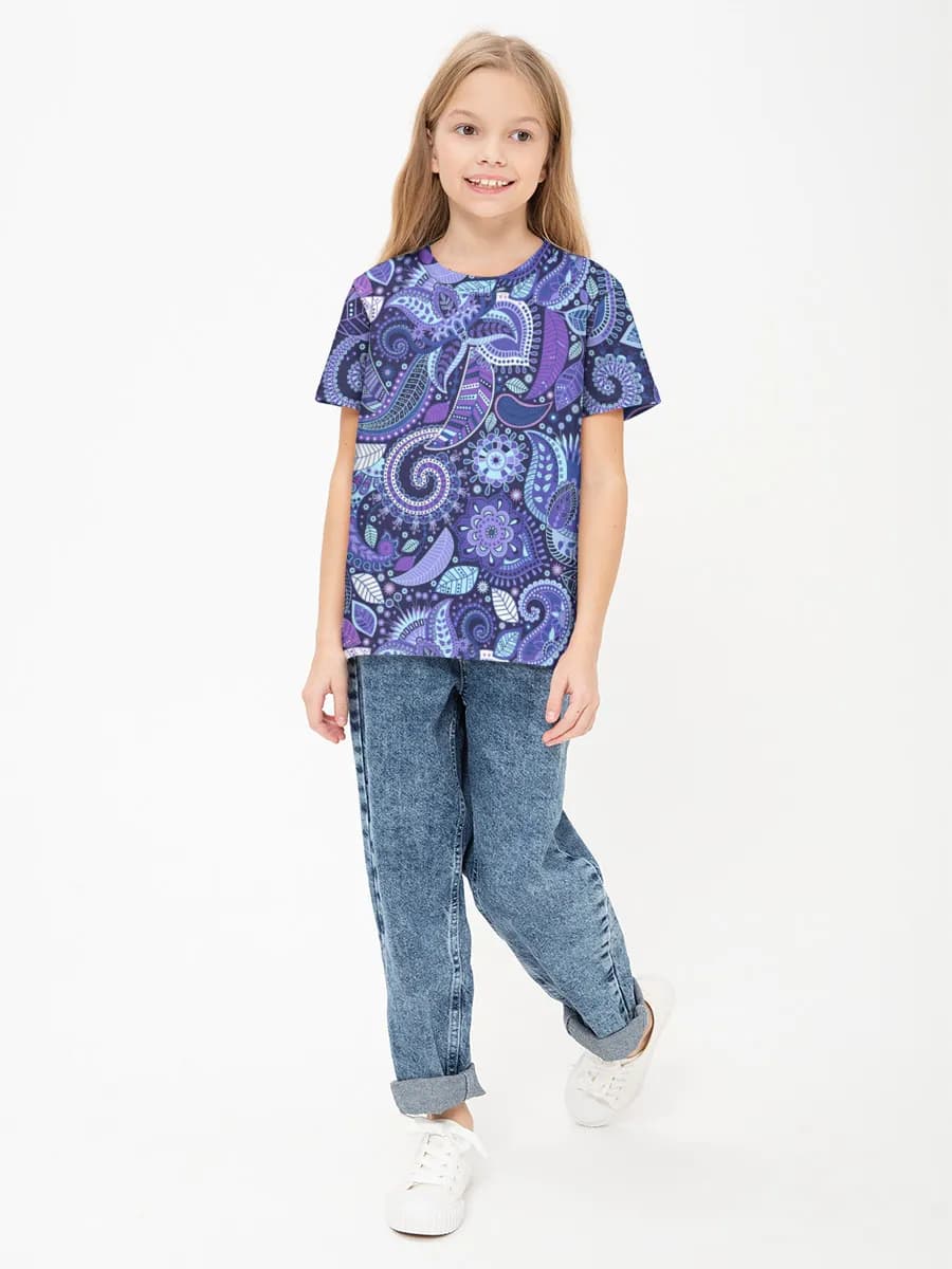 Children's cotton T-shirt (for girls. Copy)
