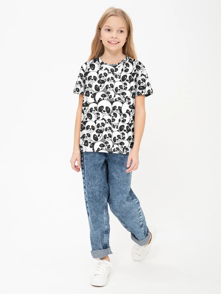 Children's cotton T-shirt (for girls. Copy)