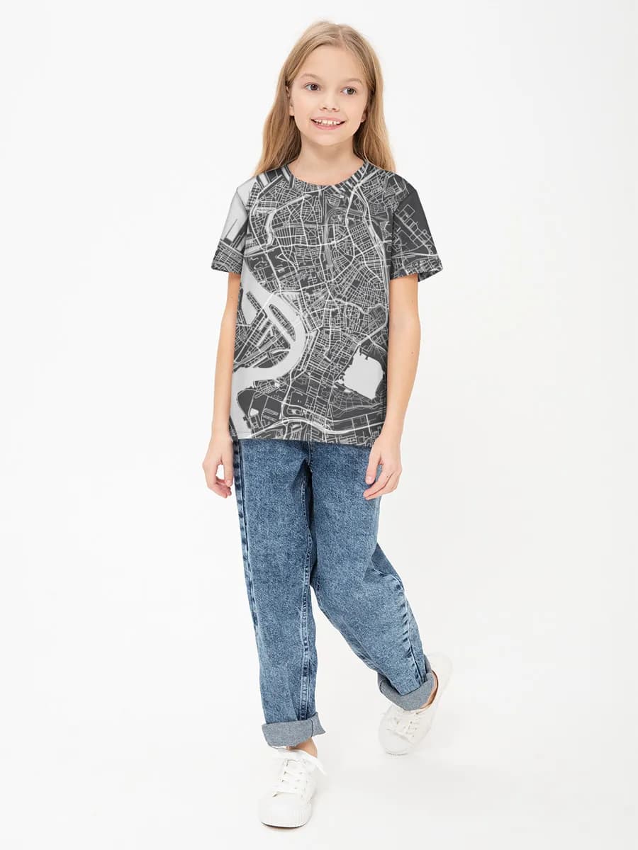 Children's cotton T-shirt (for girls. Copy)