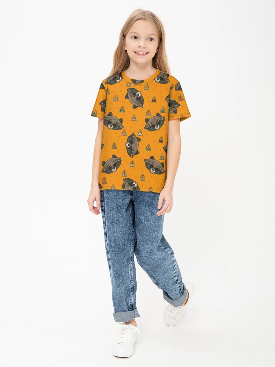 Children's cotton T-shirt (for girls. Copy)