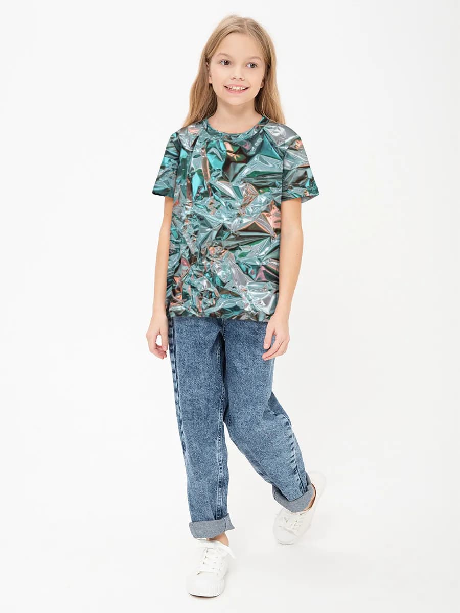 Children's cotton T-shirt (for girls. Copy)