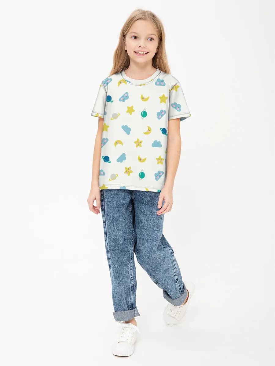 Children's cotton T-shirt (for girls. Copy)