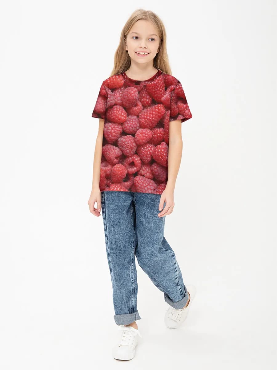 Children's cotton T-shirt (for girls. Copy)