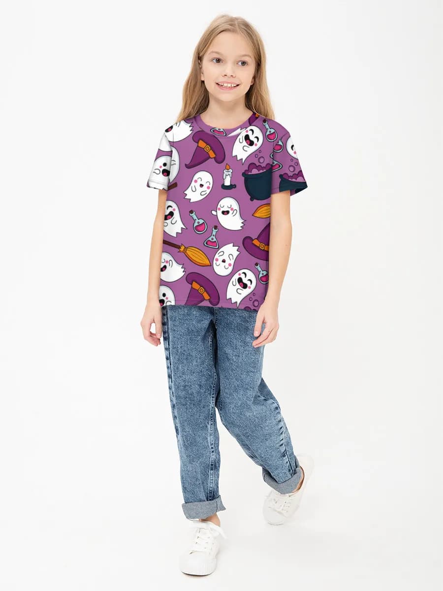 Children's cotton T-shirt (for girls. Copy)