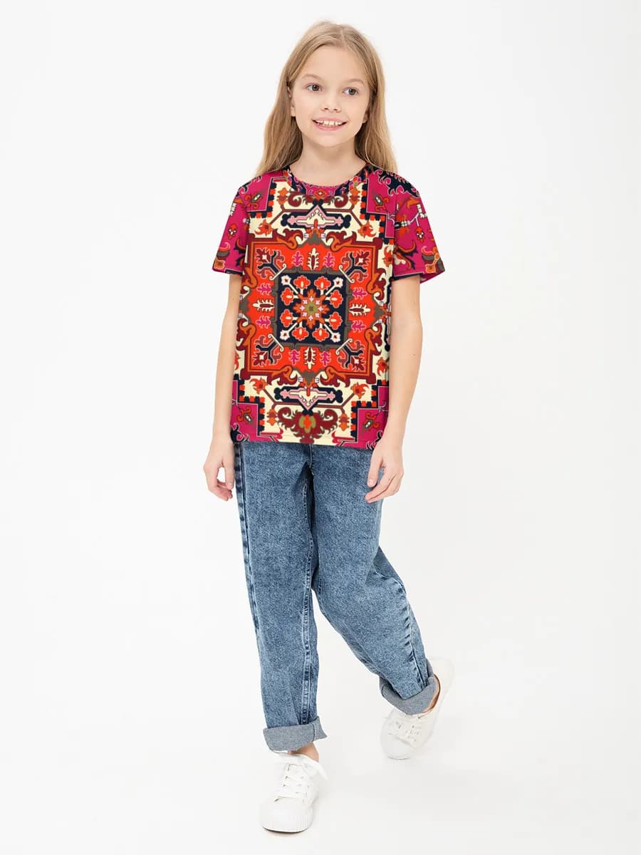 Children's cotton T-shirt (for girls. Copy)