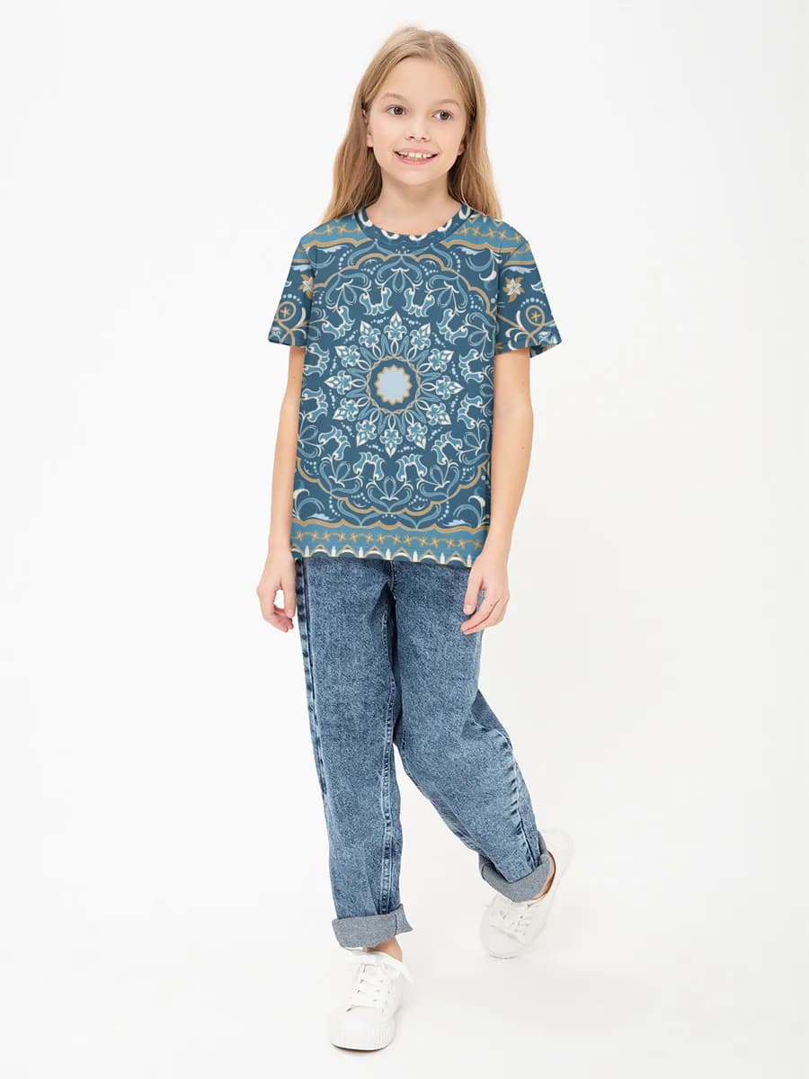 Children's cotton T-shirt (for girls. Copy)