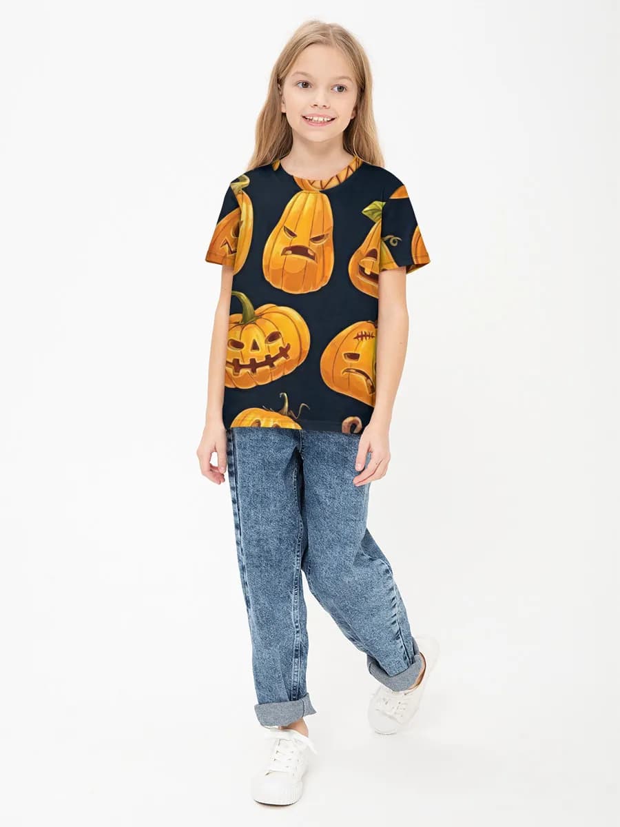 Children's cotton T-shirt (for girls. Copy)