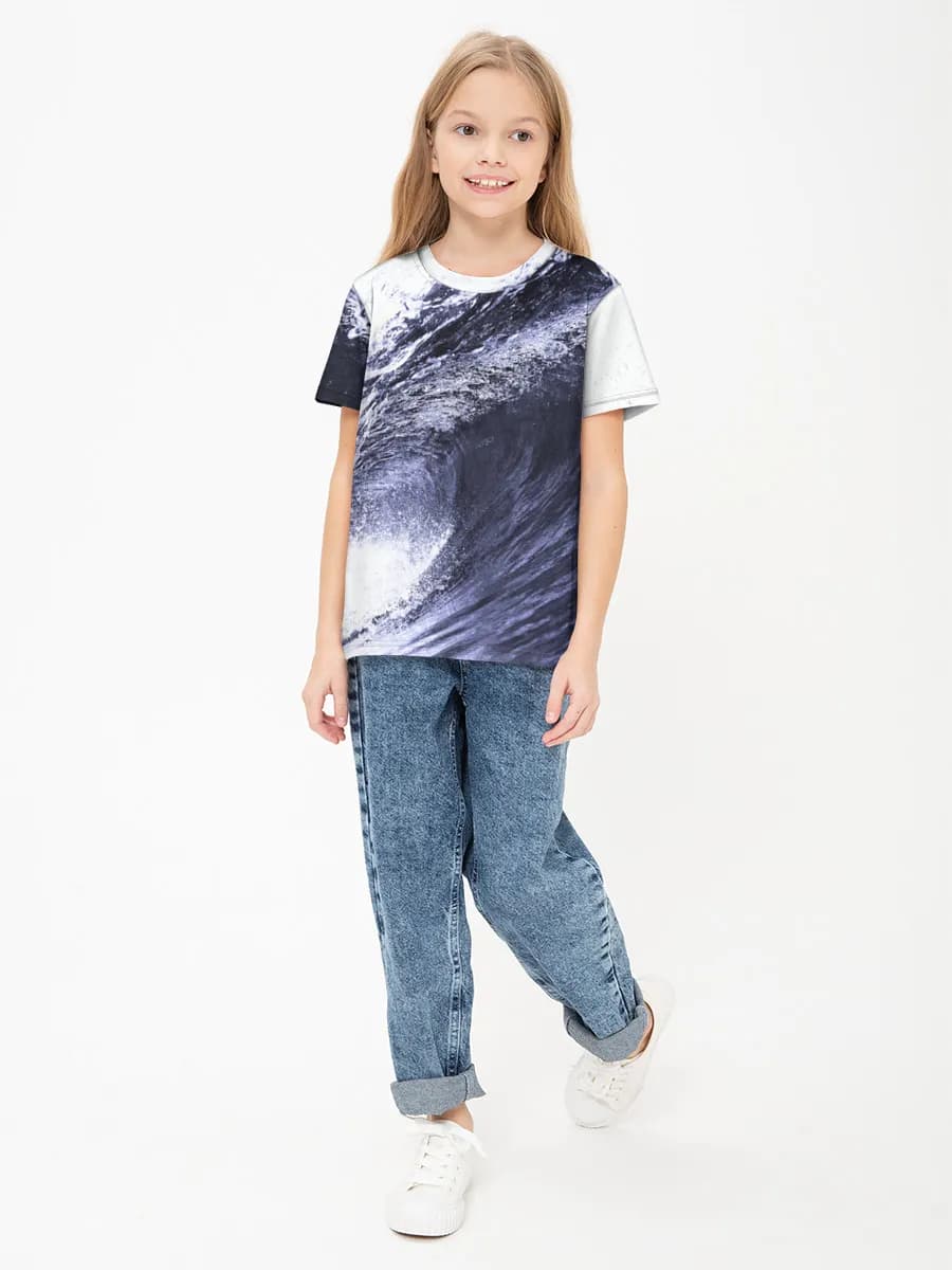 Children's cotton T-shirt (for girls. Copy)