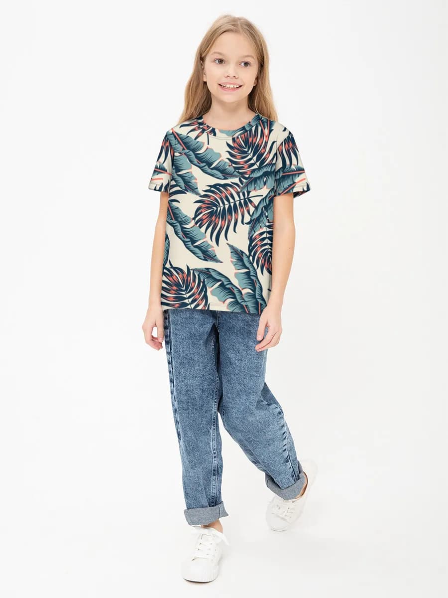 Children's cotton T-shirt (for girls. Copy)