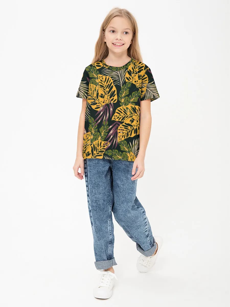 Children's cotton T-shirt (for girls. Copy)
