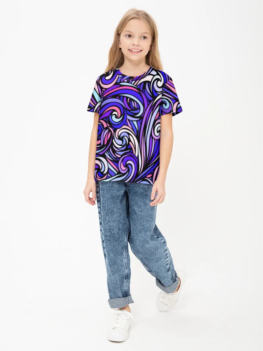 Children's cotton T-shirt (for girls. Copy)
